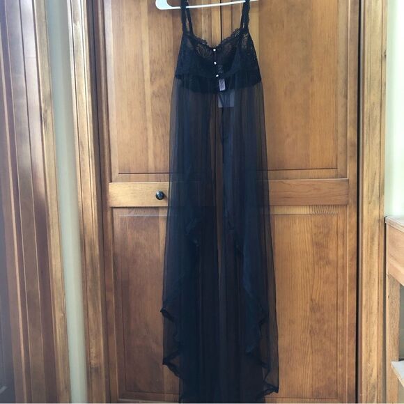 Fenty Corded Lace and Tulle Maxi Slip - Picture 6 of 7